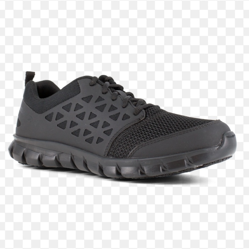 Reebok Sublite Cushion Men Women Black Work Athletic Shoes RB4039